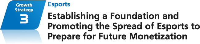 Growth Strategy 3 Esuports: Establishing a Foundation and Promoting the Spread of Esports to Prepare for Future Monetization